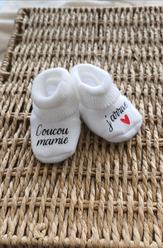 Chaussette - Coucou mamie j'arrive