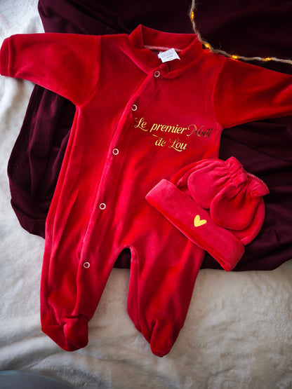 Pyjama en velours - Mon premier Noël