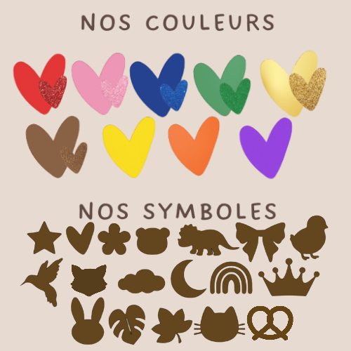 Ensemble Cache Cœur  - Mini