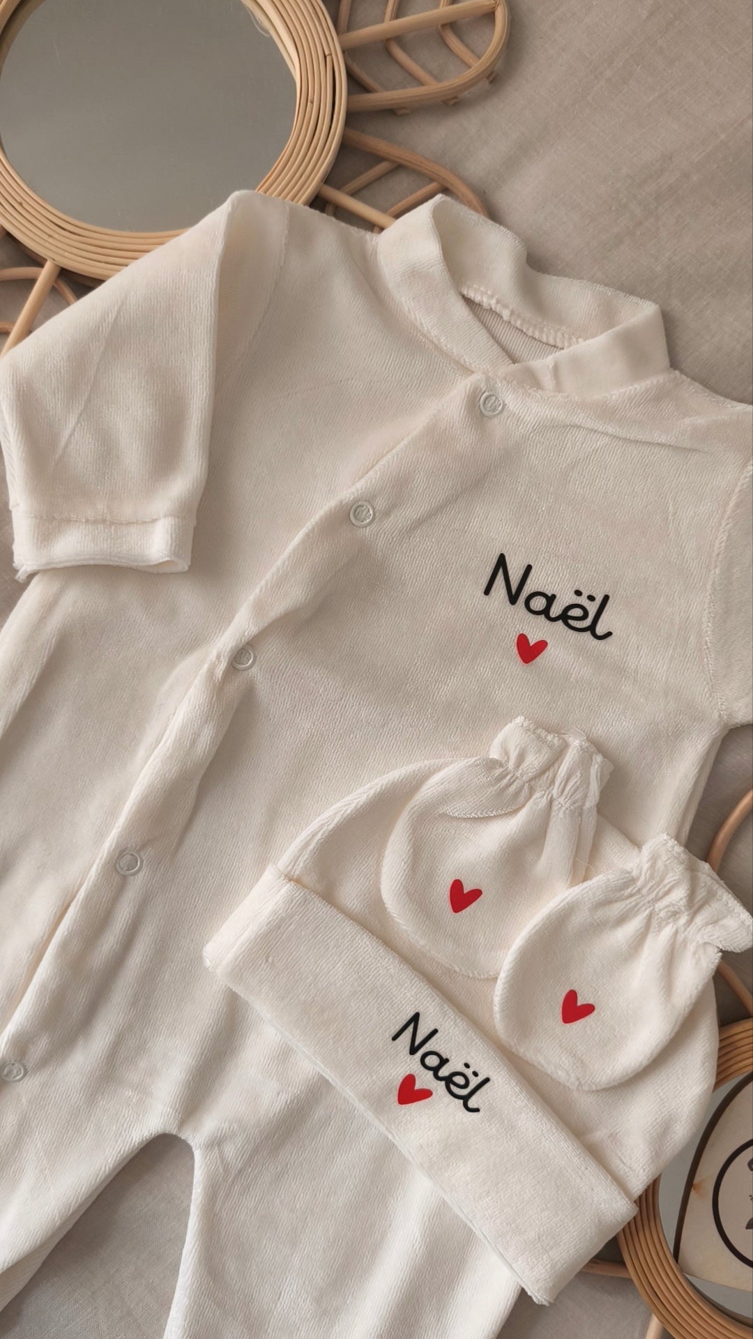 Pyjama naissance - Petit prénom, grand amour