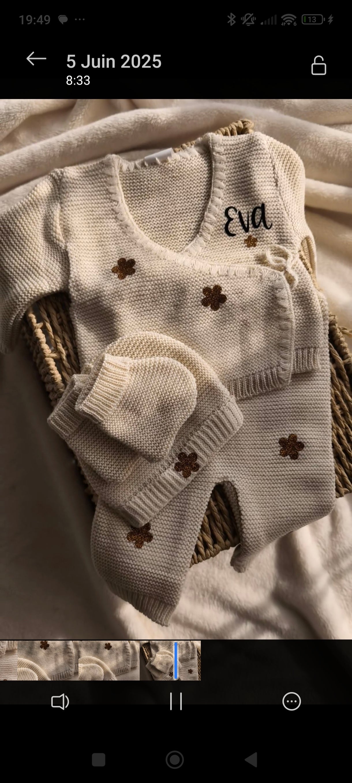 Ensemble Cache Cœur Fleurs - Personnalisable