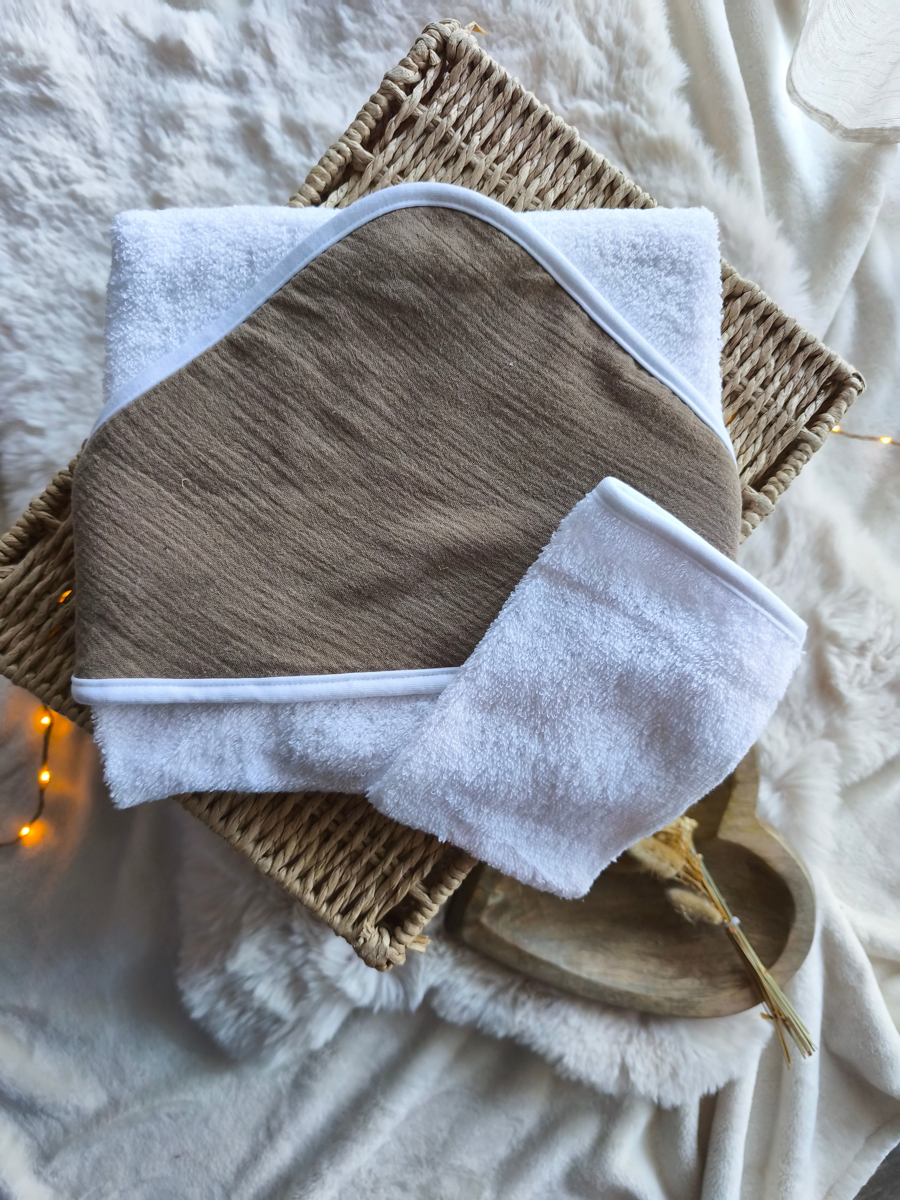 Cape de bain - Symbole & Prénom