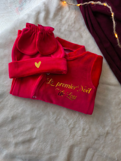 Pyjama en velours - Mon premier Noël