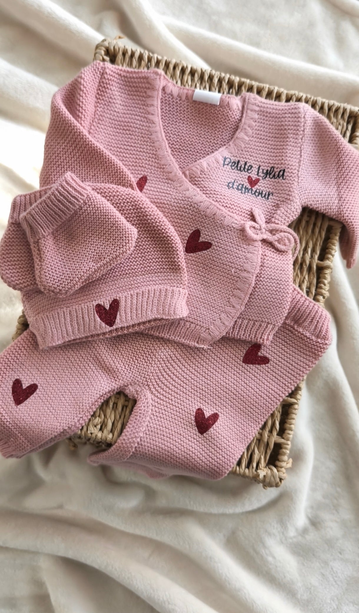 Ensemble Cache Cœur  - Personnalisable