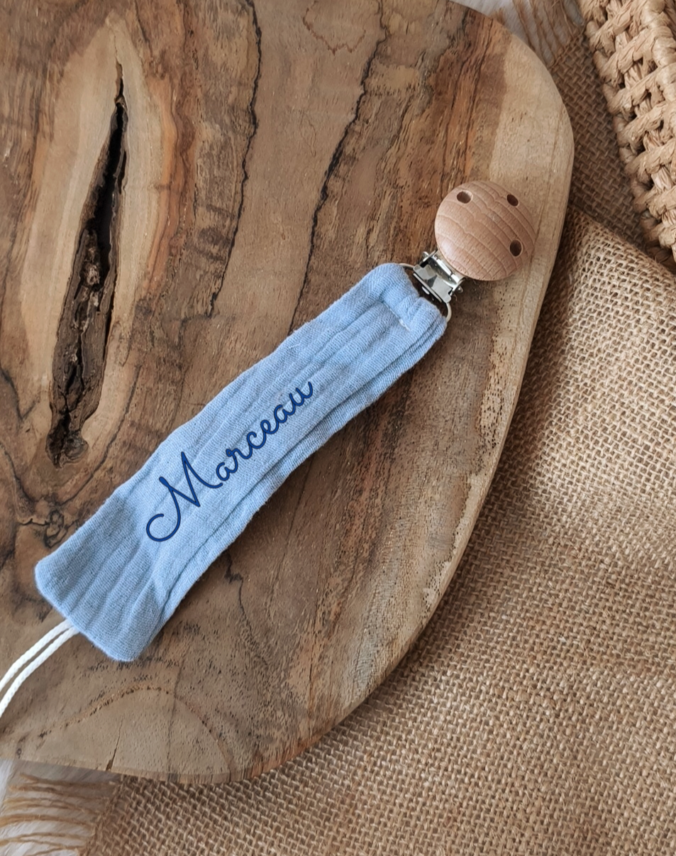 Attache tétine - Bleu foncé