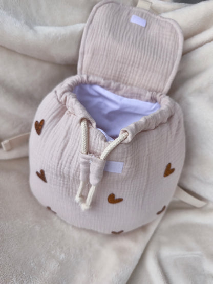 Sac d'école - Beige ou Vieux Rose