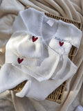 Ensemble Cache Cœur  - Bébé PMA