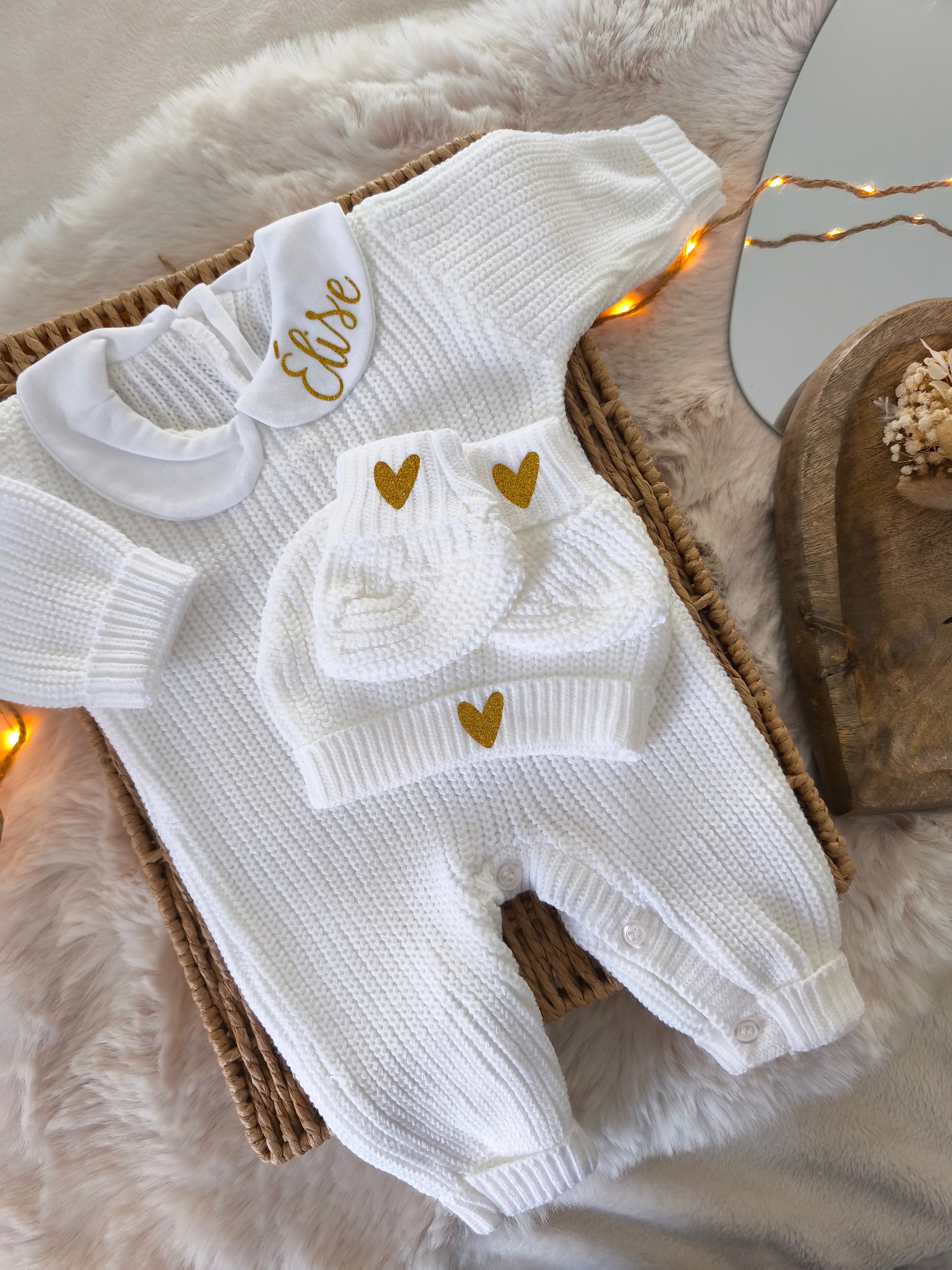 Ensemble col maille - Prénom