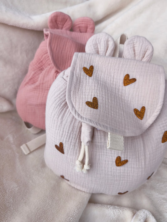 Sac d'école - Beige ou Vieux Rose