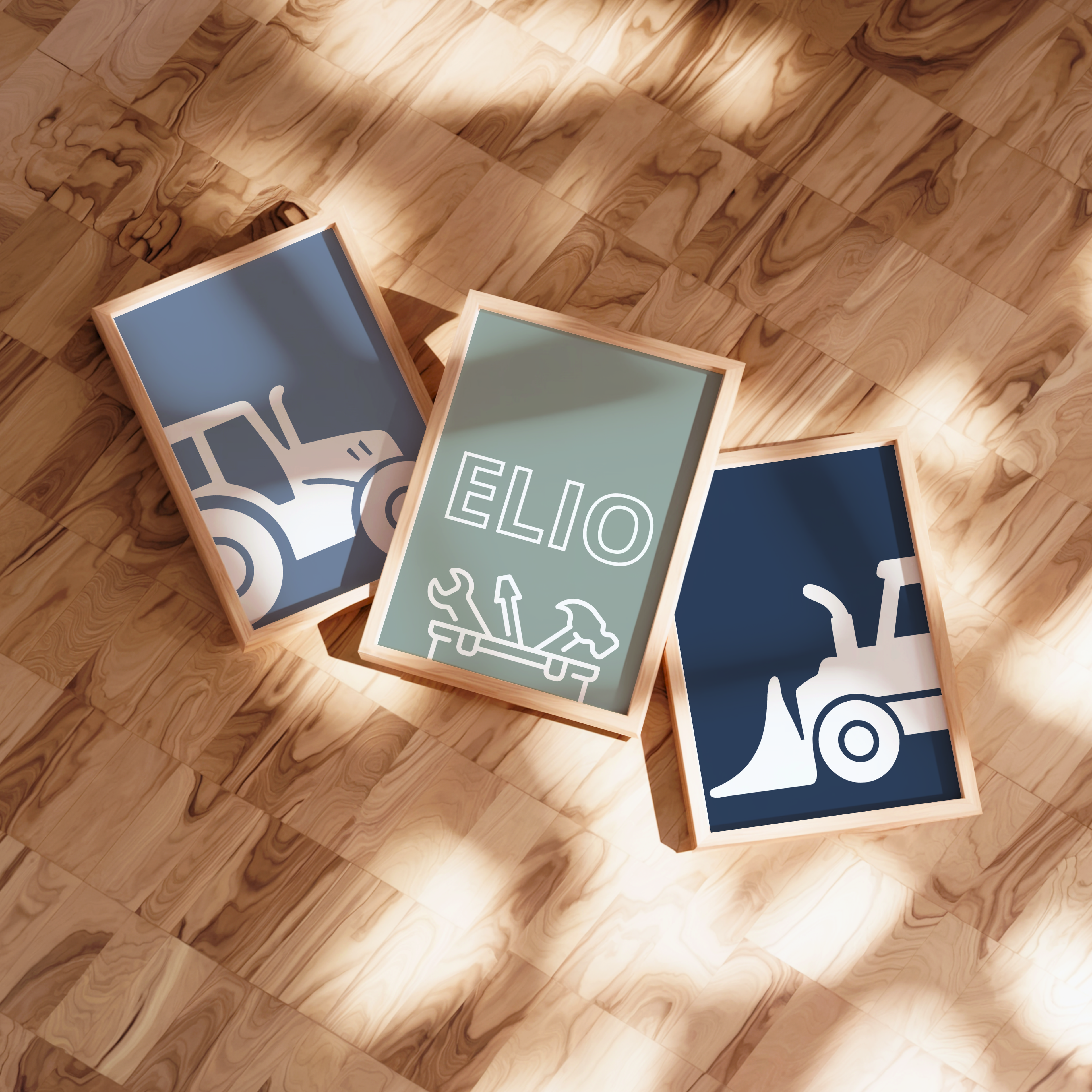 Affiche Tracteur - Lot de 3.