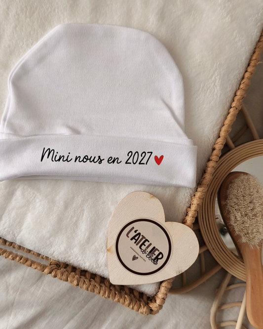 BONNET ANNONCE GROSSESSE | Mini nous en 2027