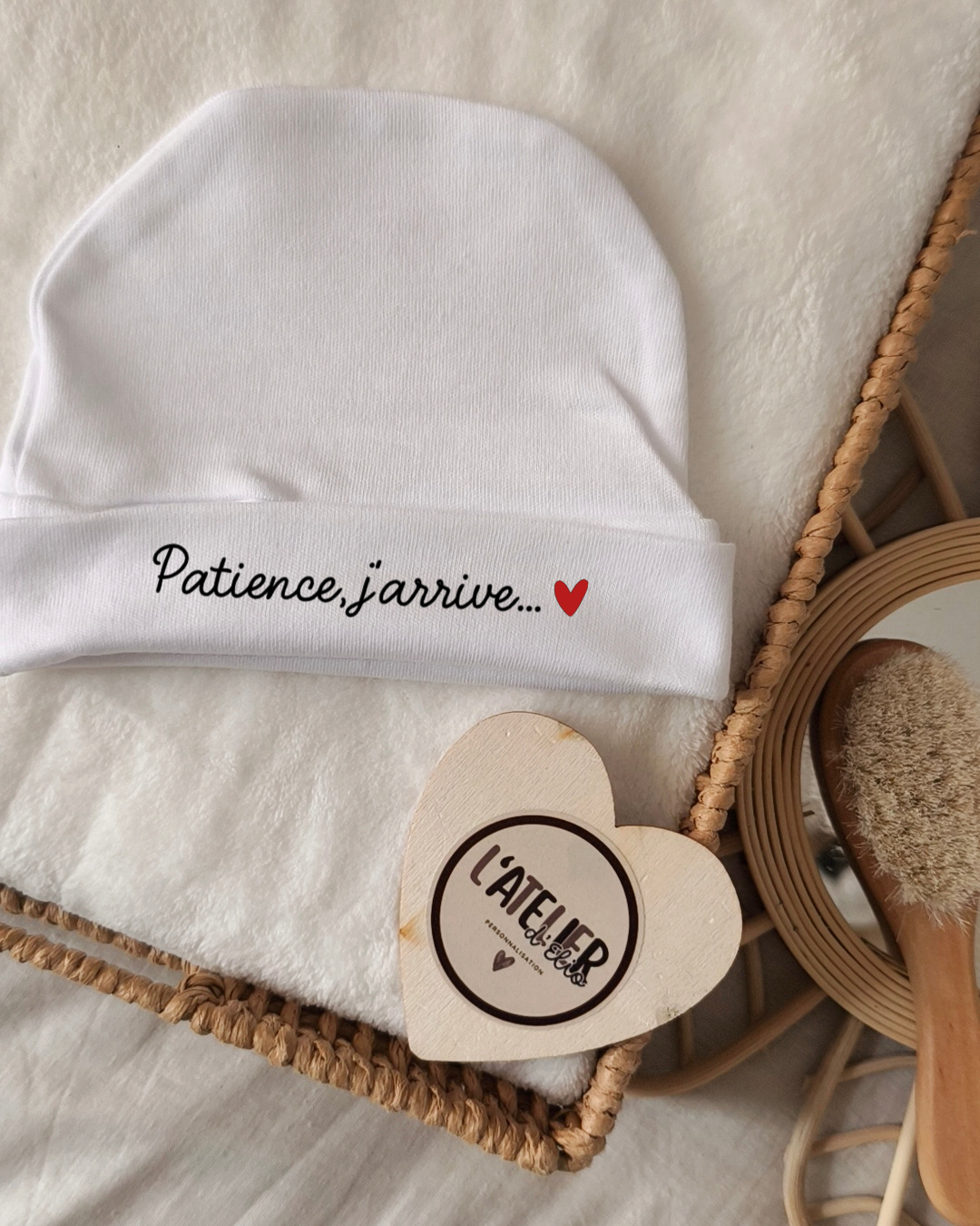 BONNET ANNONCE GROSSESSE | Patience, j'arrive...