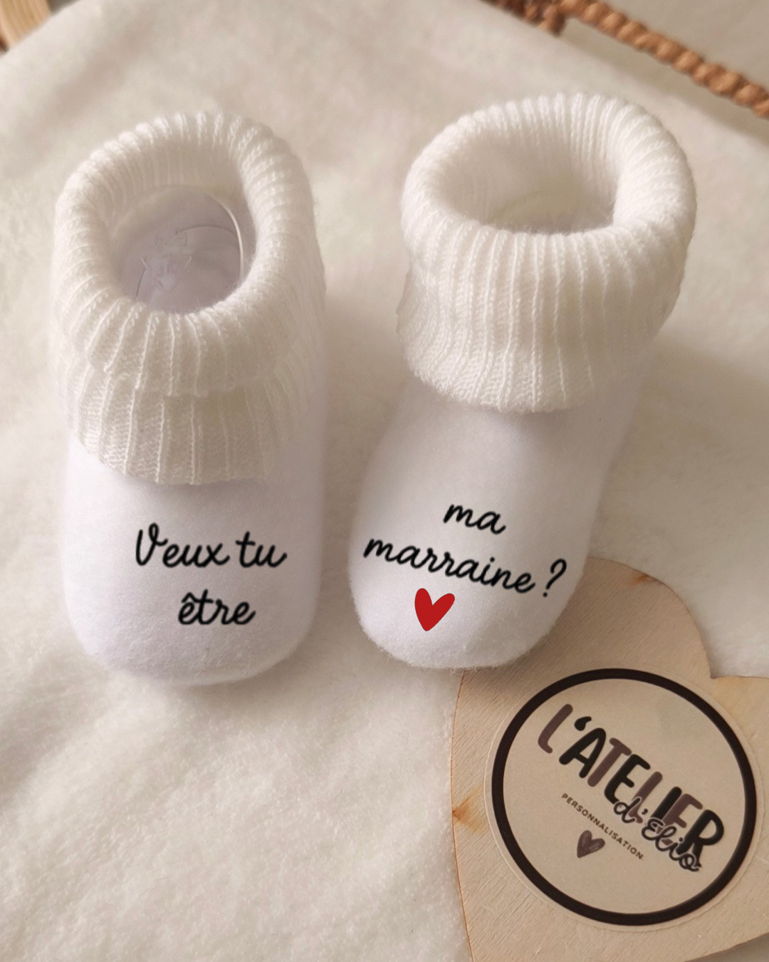 CHAUSSETTE ANNONCE | Veux tu être ma marraine / parrain ?
