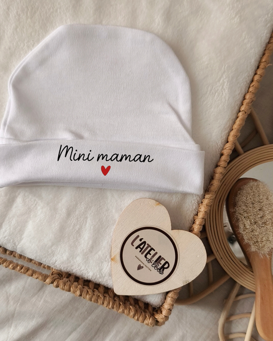 Bonnet bébé - Mini maman