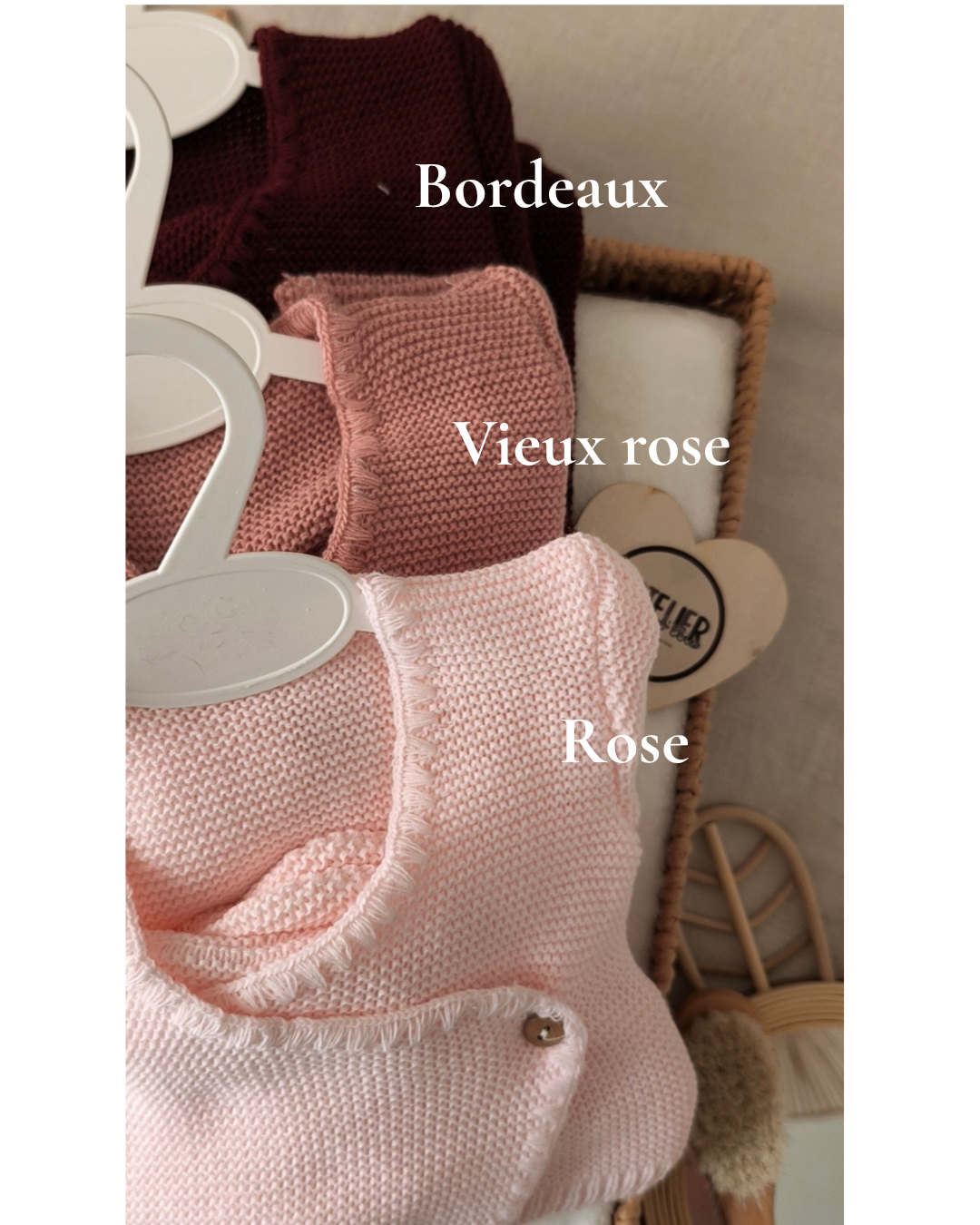 Tenue de naissance - Initial sur chaussons