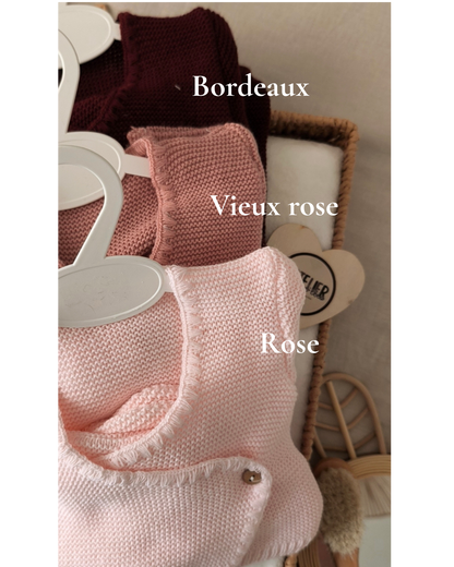 Tenue de naissance - Initial sur chaussons